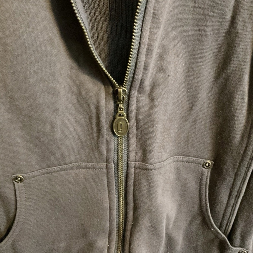 GAP Sport Womens L Sweater Jacket NWT Purple Gray Cotton Full Zip Pockets Y2K - Picture 11 of 11